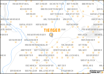 map of Tiengen