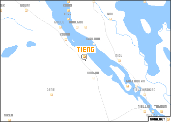 map of Tieng