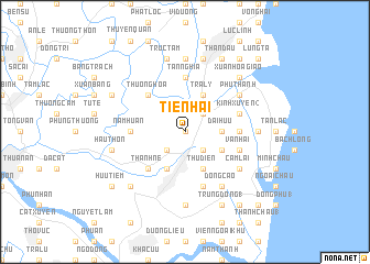 map of Tiền Hải