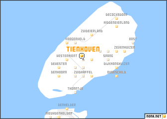 map of Tienhoven