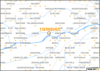 map of Tienhoven