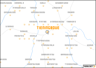 map of Tiéningboué