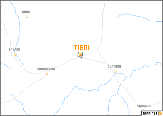 map of Tiéni