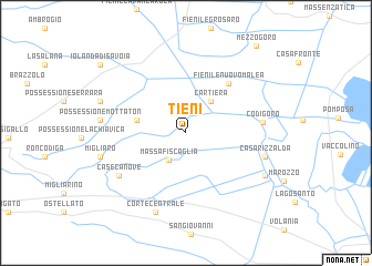 map of Tieni