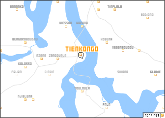 map of Tienkongo