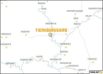 map of Tienkouassikro