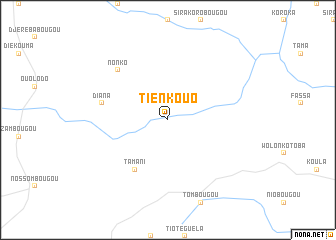 map of Tienkouo