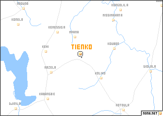 map of Tienko