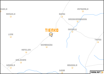 map of Tienko