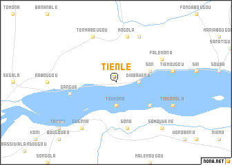 map of Tienlé