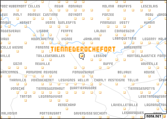 map of Tienne de Rochefort