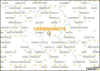 map of Tienne des Potys