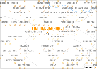 map of Tienne du Grahaut