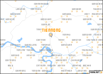 map of Tiên Nông