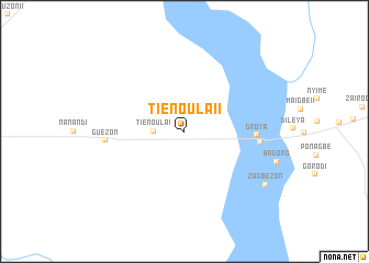 map of Tien-Oula II
