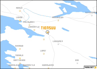 map of Tiensuu