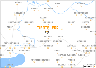 map of Tientéléga