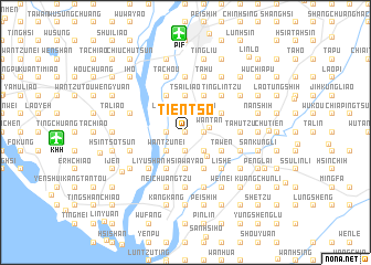 map of T\