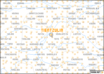 map of Tien-tzu-lin