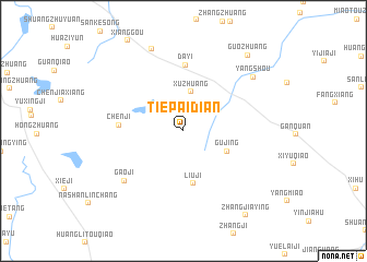 map of Tiepaidian