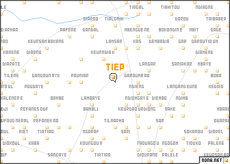 map of Tièp