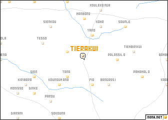 map of Tiérakui