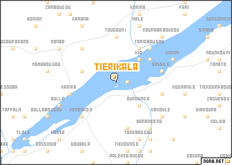 map of Tiérikala