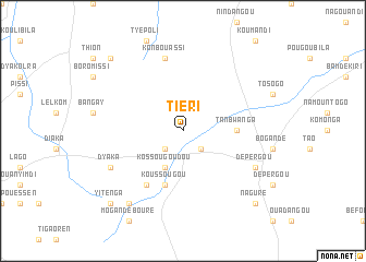 map of Tiéri