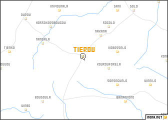 map of Tiérou