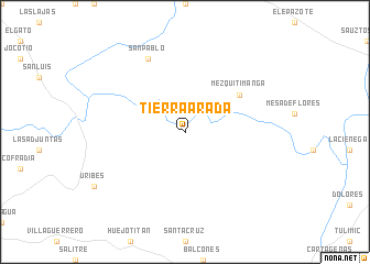 map of Tierra Arada