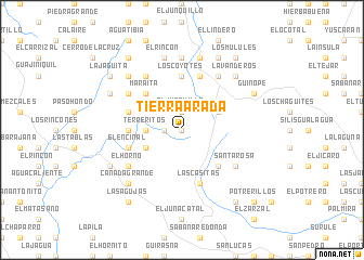 map of Tierra Arada