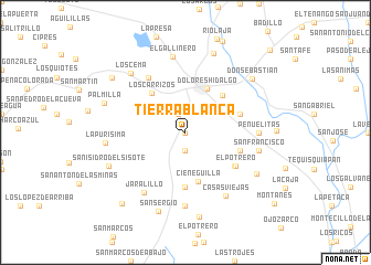 map of Tierra Blanca