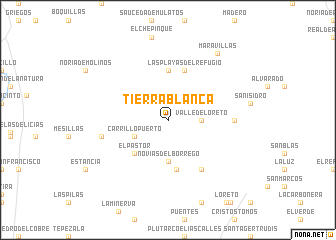 map of Tierra Blanca