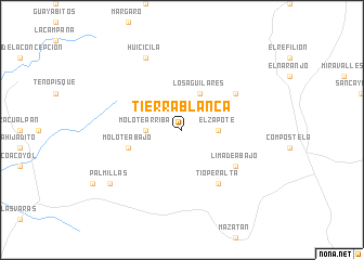 map of Tierra Blanca