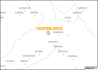 map of Tierra Blanca