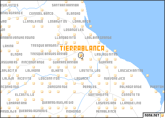 map of Tierra Blanca