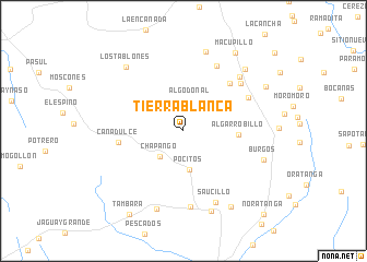 map of Tierra Blanca