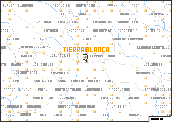 map of Tierra Blanca