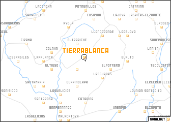 map of Tierra Blanca