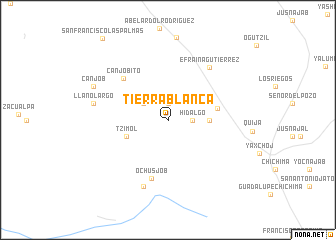 map of Tierra Blanca