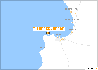 map of Tierra Colorada