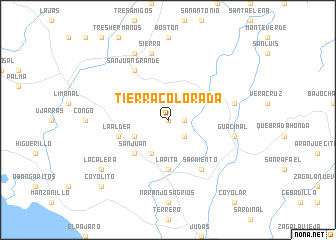 map of Tierra Colorada