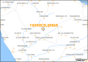 map of Tierra Colorada