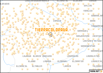 map of Tierra Colorada