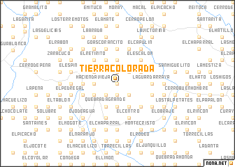 map of Tierra Colorada