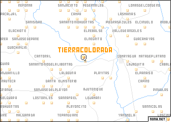 map of Tierra Colorada