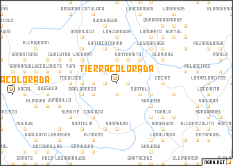 map of Tierra Colorada