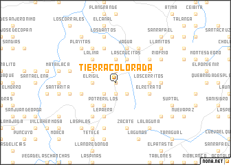 map of Tierra Colorada