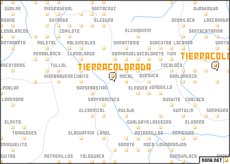 map of Tierra Colorada