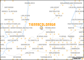 map of Tierra Colorada